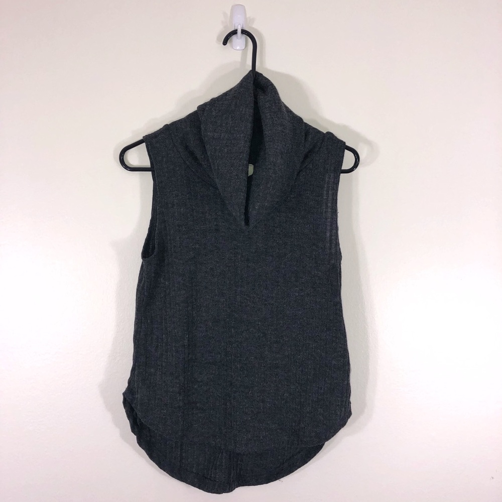 Cowl Neck Knit Tank Top